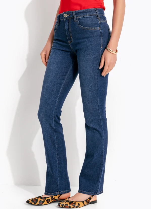 Colcci - Calça Jeans Bia Reta Azul