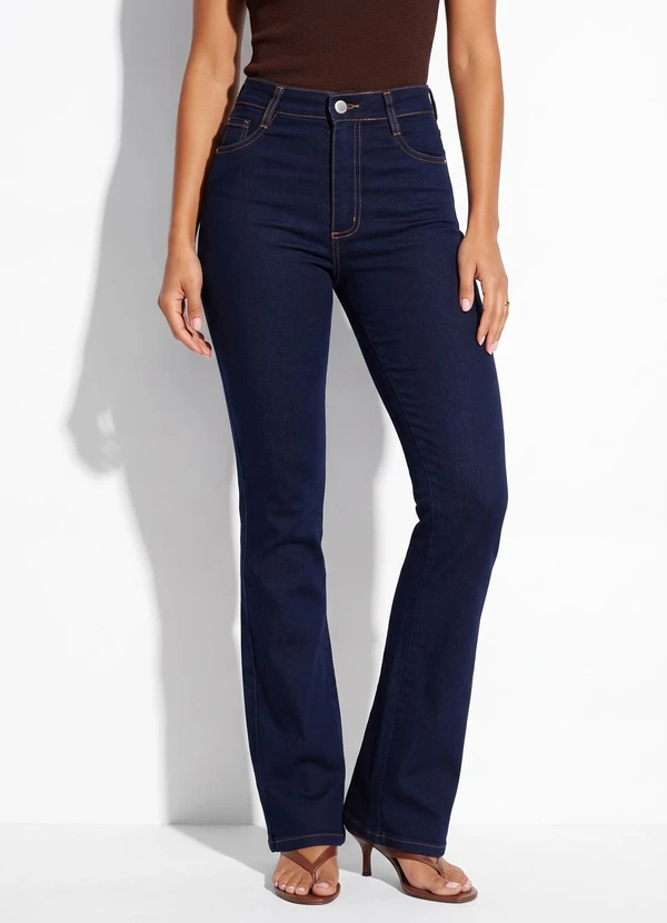 Sawary Jeans - Calça Jeans Boot Cut Azul