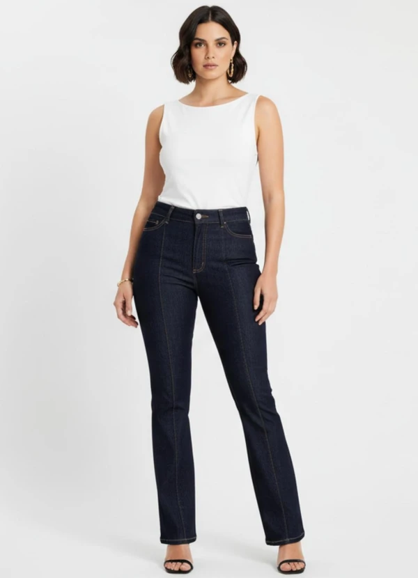 Sawary Jeans - Calça Jeans Boot Cut Azul 3