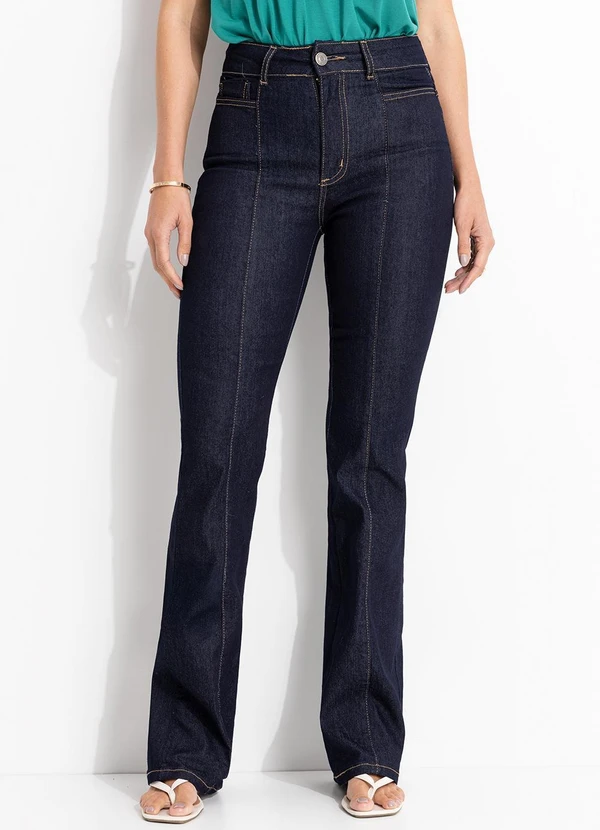 Sawary Jeans - Calça Jeans Boot Cut Azul 6