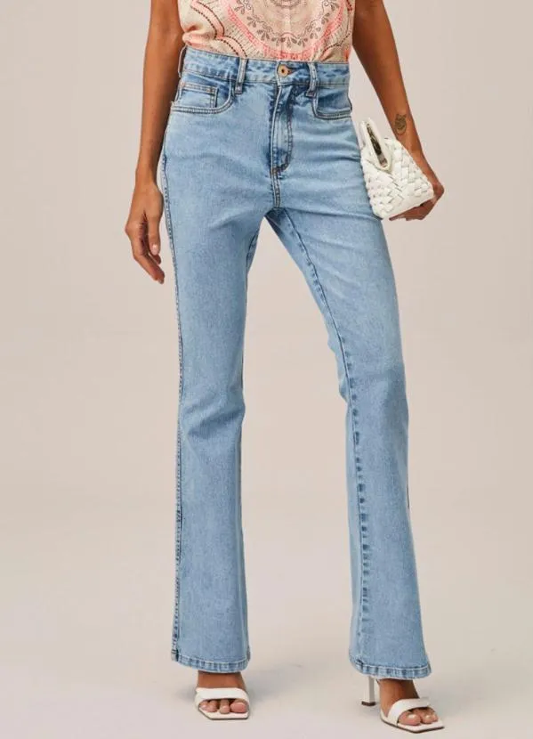 Lança Perfume - Calça Jeans Boot Cut Super HighAzul