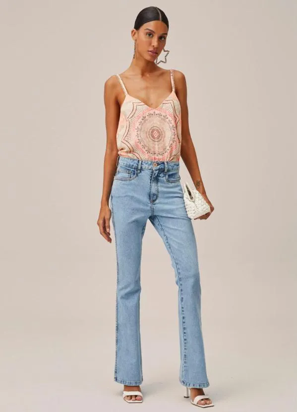 Lança Perfume - Calça Jeans Boot Cut Super HighAzul 3