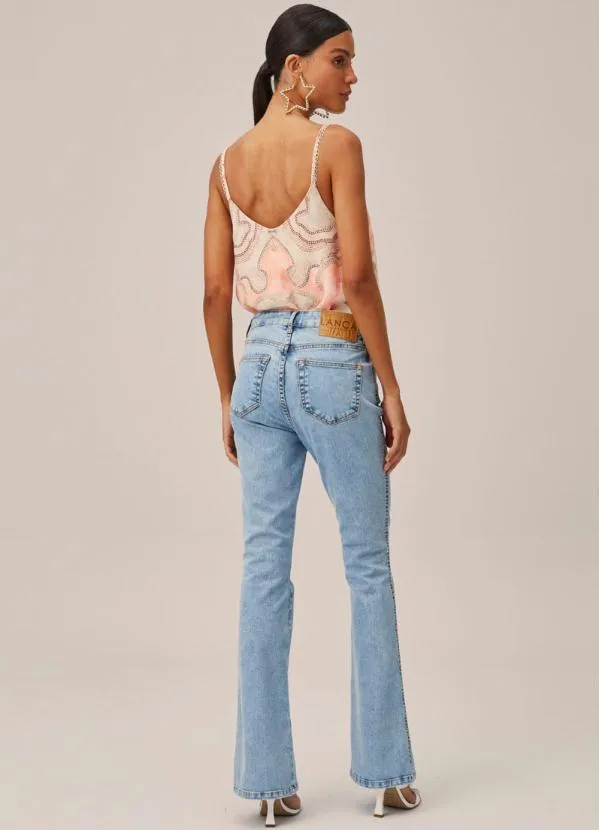 Lança Perfume - Calça Jeans Boot Cut Super HighAzul 4
