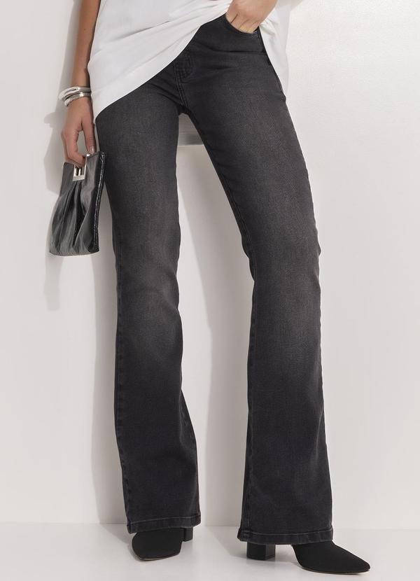 Colcci - Calça Jeans Bruna Stretch Flare Preto