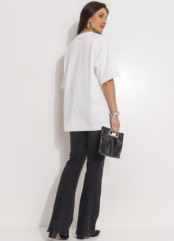 Colcci - Calça Jeans Bruna Stretch Flare Preto 4