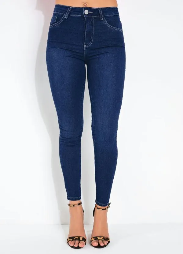 Sawary Jeans - Calça Jeans Push-Up com Bolsos Sawary