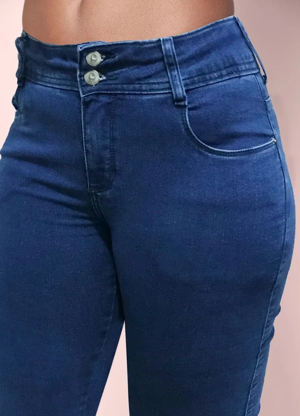 bonprix - Calça Jeans Capri Azul Escuro 3