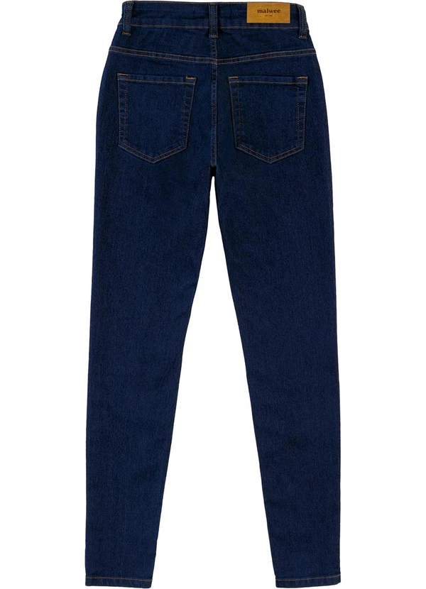 Malwee - Calça Jeans Cigarrete Azul Escuro 2