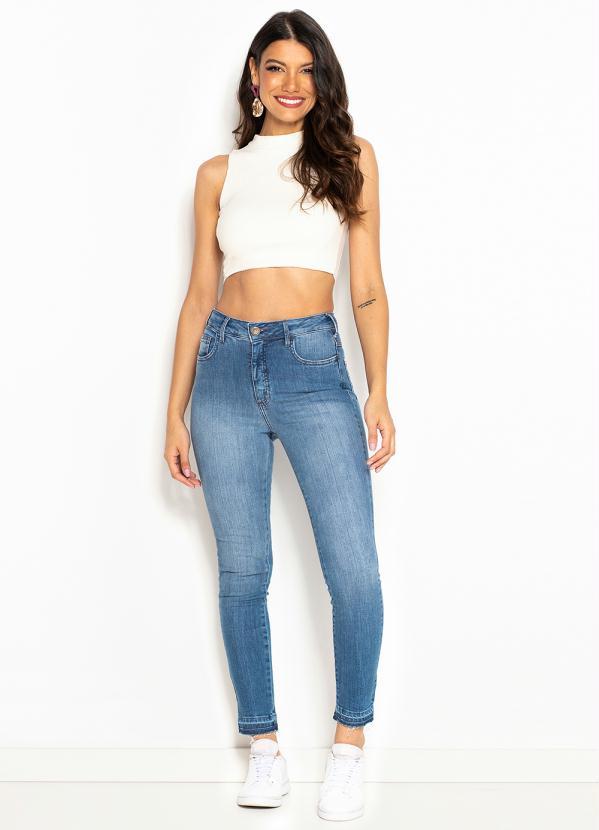 Forum - Calça Jeans Cigarrete Azul 3