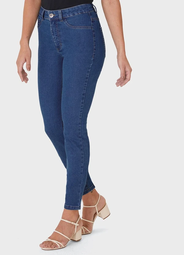 Malwee - Calça Jeans Cigarrete Azul