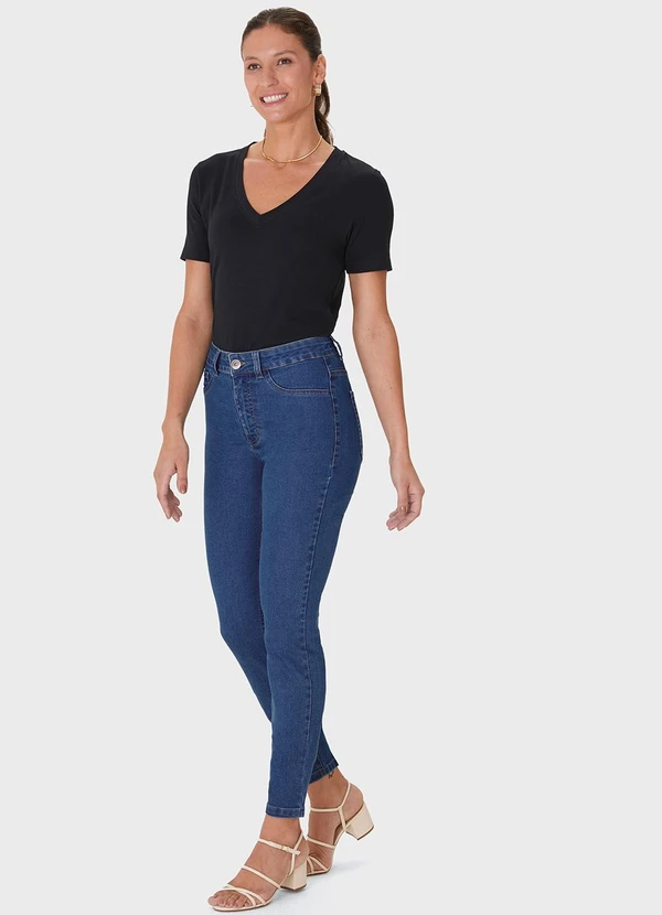 Malwee - Calça Jeans Cigarrete Azul 2