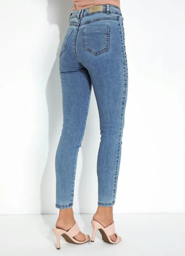 Sawary Jeans - Calça Jeans Cigarrete com Recortes Sawary 2