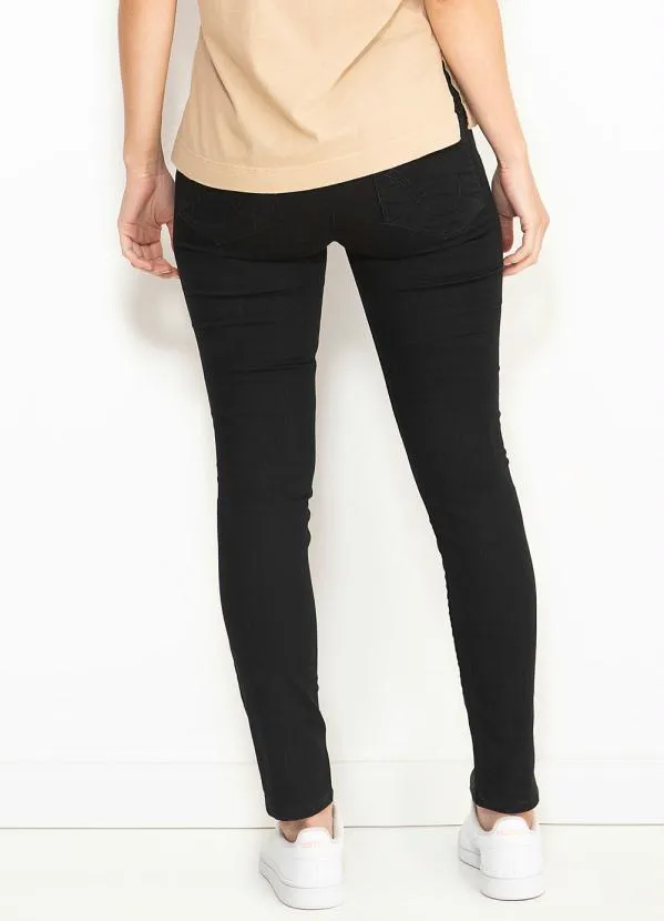 Forum - Calça Jeans Cigarrete Preta 2