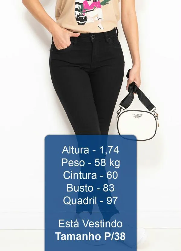 Forum - Calça Jeans Cigarrete Preta 5