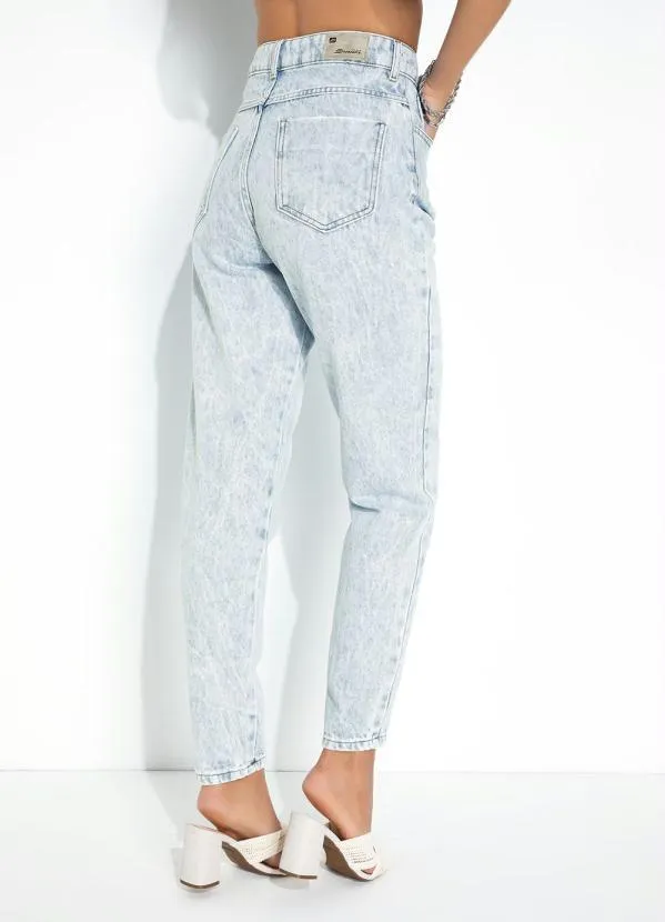 Sawary Jeans - Calça Jeans Clara Mom Jeans com Puídos Sawary 2