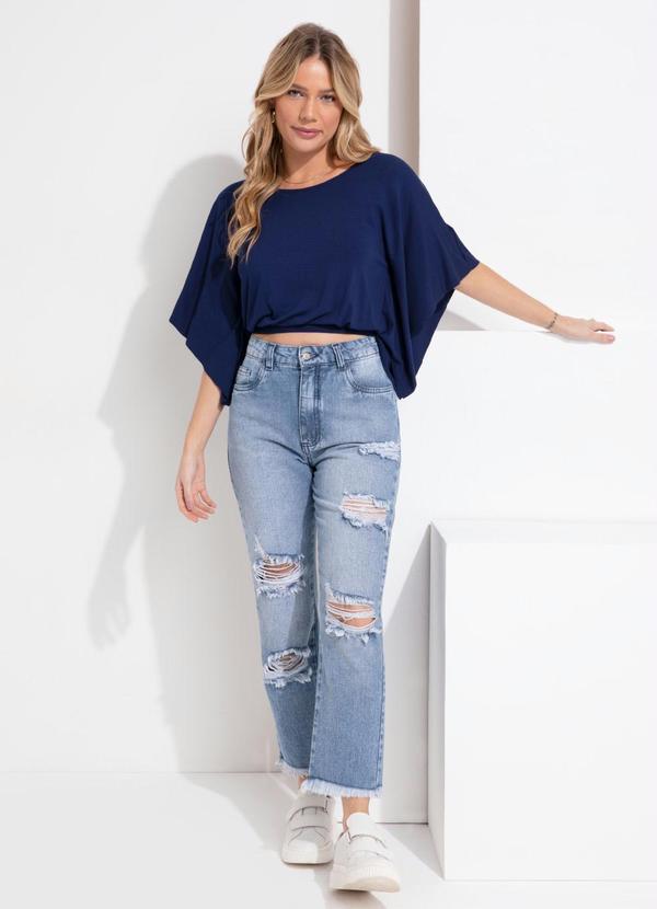 Outlet - Calça Jeans Claro com Bolsos e Rasgados 4