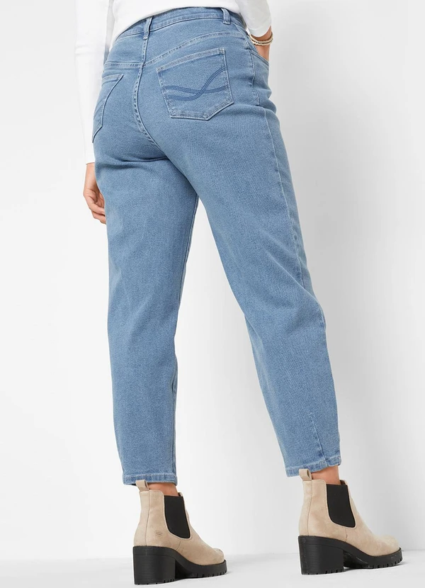 bonprix - Calça Jeans Claro em Jeans 5