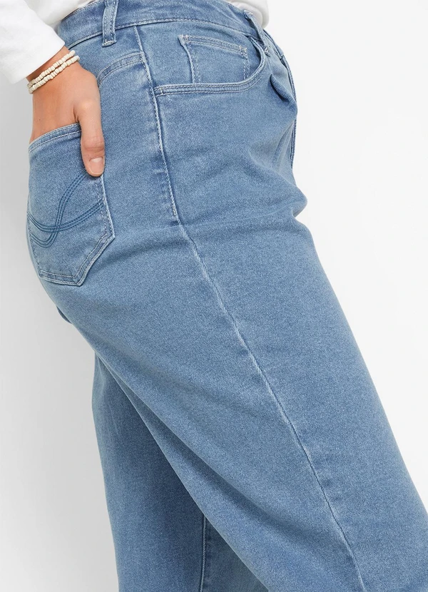 bonprix - Calça Jeans Claro em Jeans 3