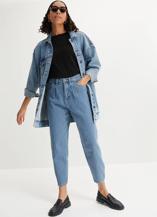 bonprix - Calça Jeans Claro em Jeans 9