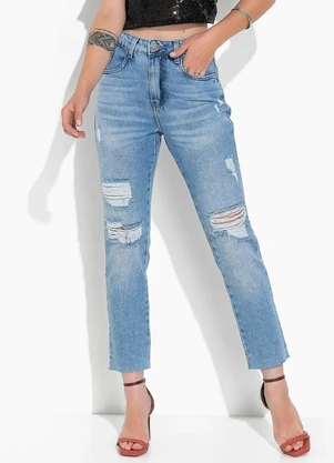 Sawary Jeans - Calça Jeans Claro em Jeans - SAWARY JEANS