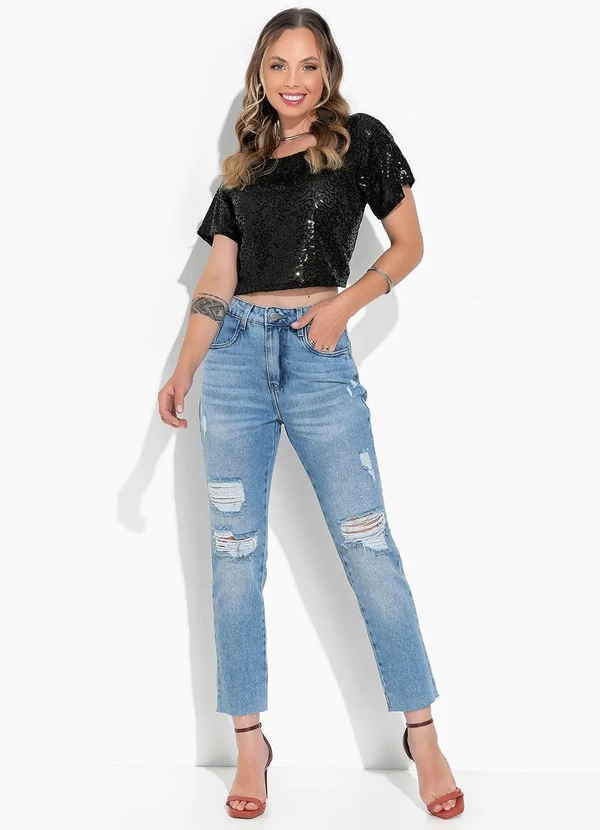 Sawary Jeans - Calça Jeans Claro em Jeans 3