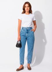 Cal�a Jeans Claro em Jeans