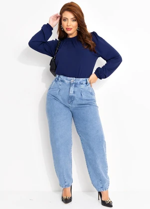 Quintess - Calça Jeans Claro em Jeans - QUINTESS