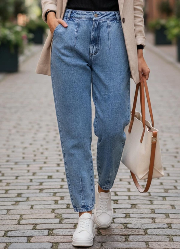 Quintess - Calça Jeans Claro em Jeans 6