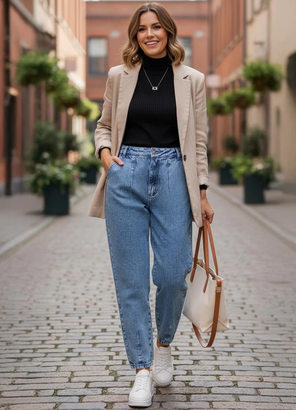 Quintess - Calça Jeans Claro em Jeans 7