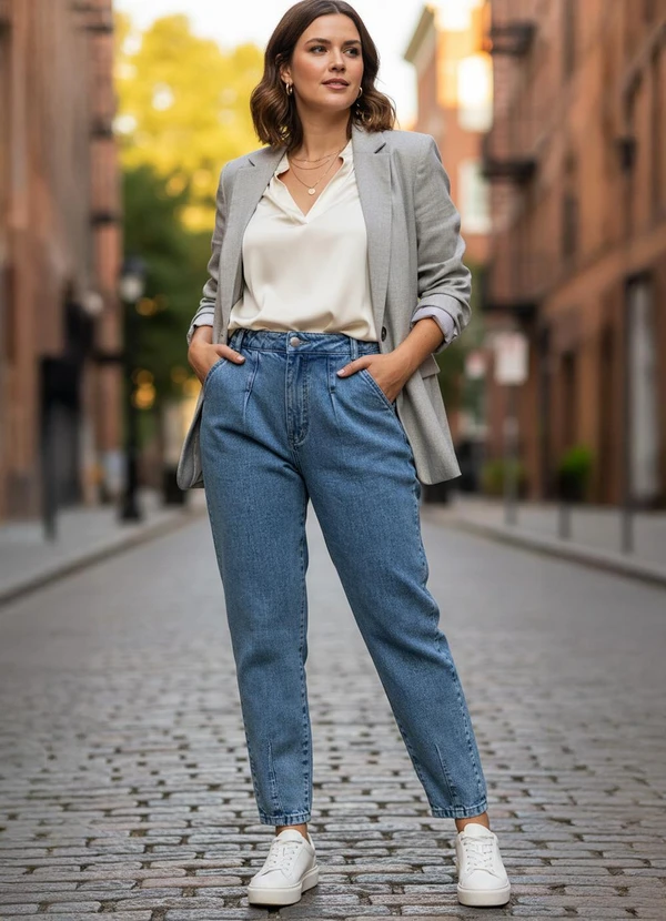 Quintess - Calça Jeans Claro em Jeans 9