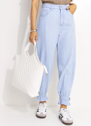 Quintess - Calça Jeans Claro em Jeans - QUINTESS