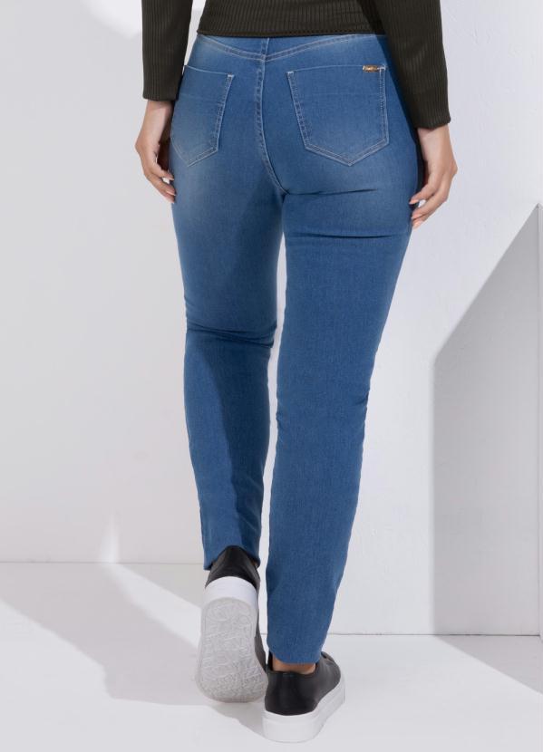 Quintess - Calça Jeans Claro Skinny Cintura Alta 2
