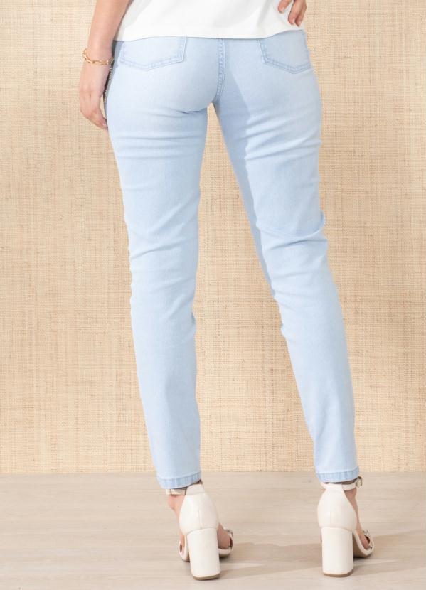 Quintess - Calça Jeans Claro Skinny com Bolsos 2
