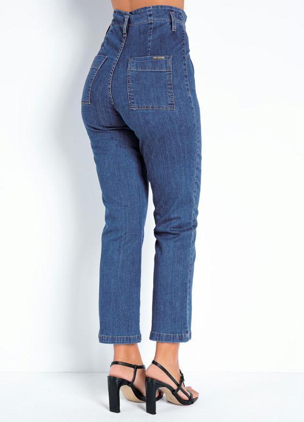Outlet - Calça Jeans Clochard com Pregas Sawary 3
