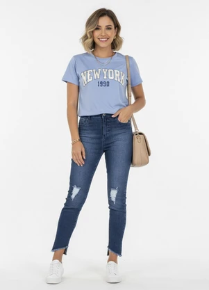 Quintess - Calça Jeans com Barra Desfiada - QUINTESS