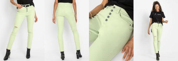 Cala Jeans com Bolsos Verde Menta