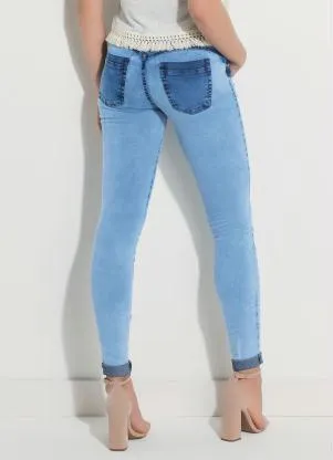 Quintess - Calça Jeans com Cintura Média - QUINTESS