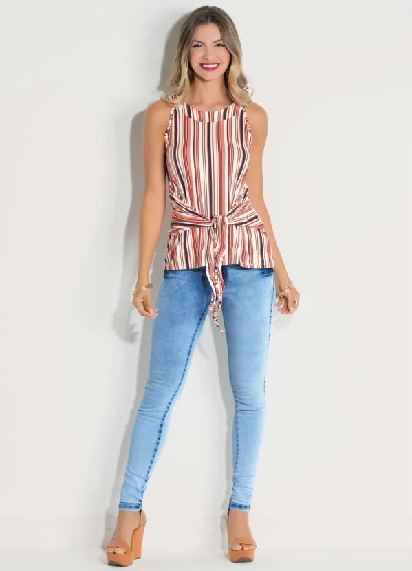 Quintess - Calça Jeans com Cintura Média 4