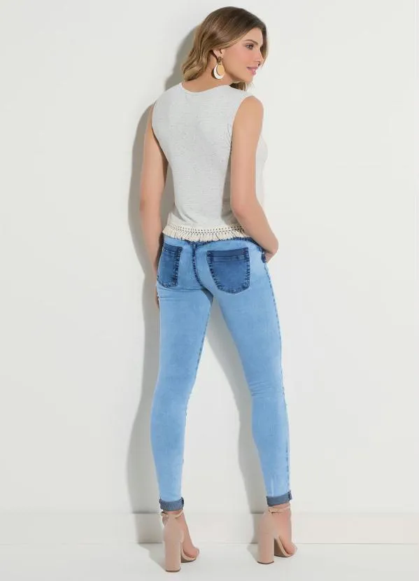 Quintess - Calça Jeans com Cintura Média 6