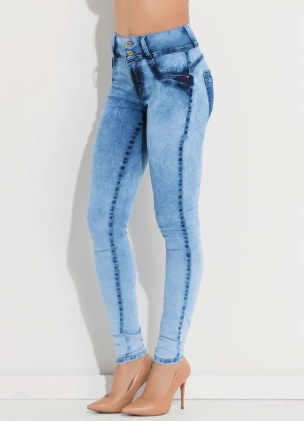 Quintess - Calça Jeans com Cintura Média 7