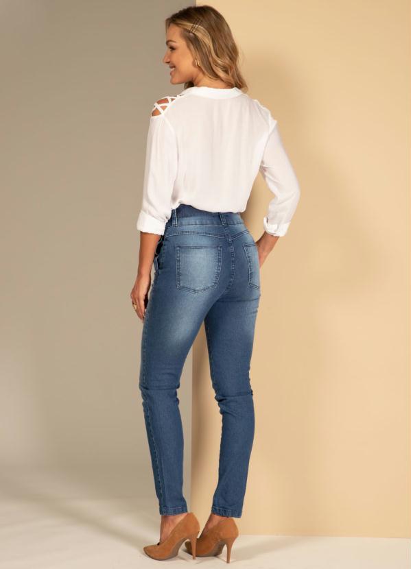 Quintess - Calça Jeans com Faixa para Amarrar 4
