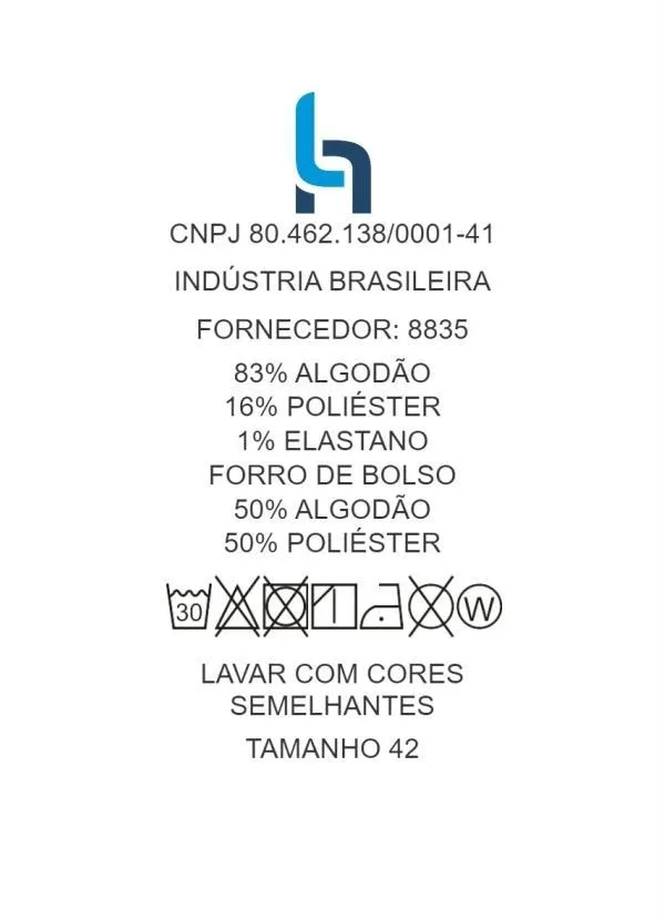 bonprix - Calça Jeans com Listra Lateral Azul Claro 8