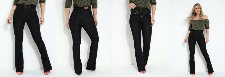 Cala Jeans Escura Super Lipo Boot Cut Sawary