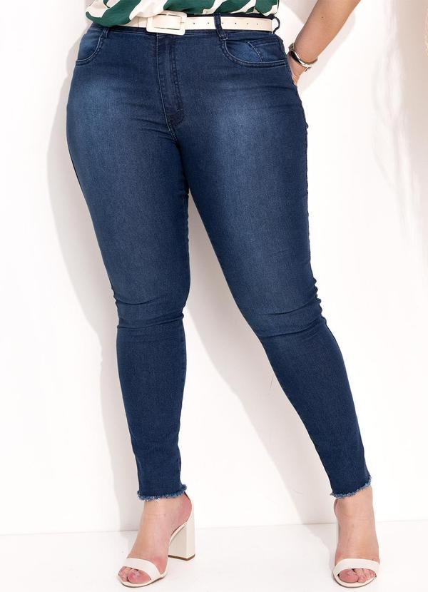 Quintess - Calça Jeans Escuro em Jeans 11