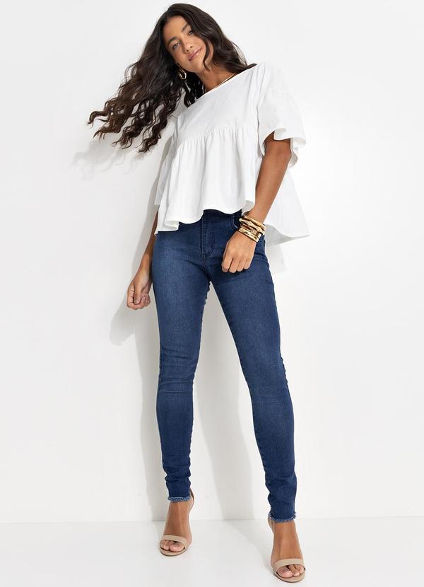 Quintess - Calça Jeans Escuro em Jeans 6