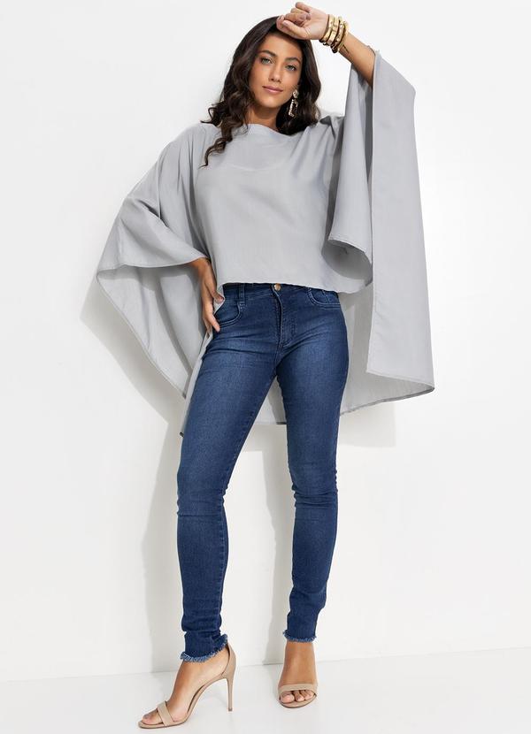 Quintess - Calça Jeans Escuro em Jeans 8