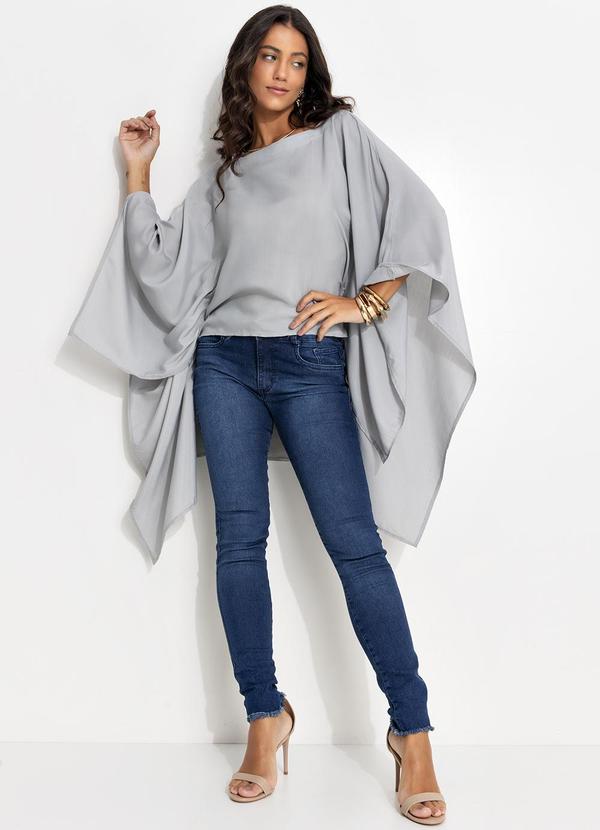 Quintess - Calça Jeans Escuro em Jeans 9