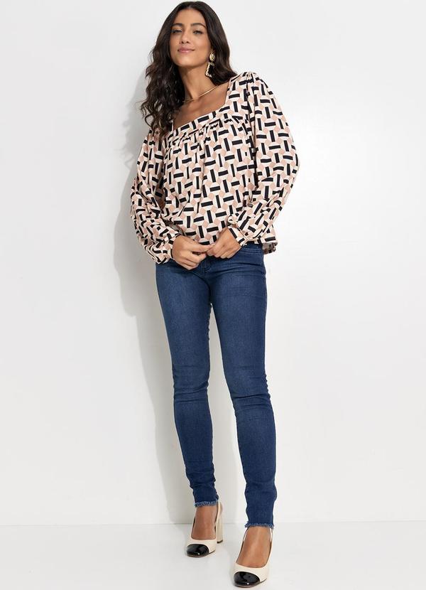 Quintess - Calça Jeans Escuro em Jeans 10