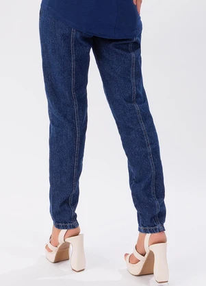 Quintess - Calça Jeans Escuro em Jeans - QUINTESS