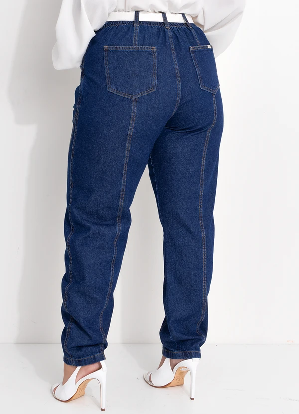 Quintess - Calça Jeans Escuro em Jeans 6